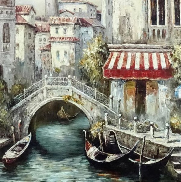 イタリア製 輸入雑貨 アートフレーム 額絵 風景画 ベネチア ジャンニ