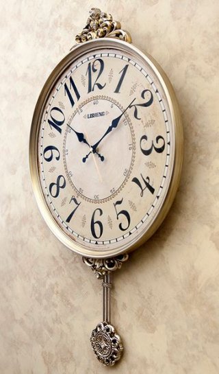 輸入雑貨 ビクトリアンパレス ペンデュラムクロック 壁掛け 時計 