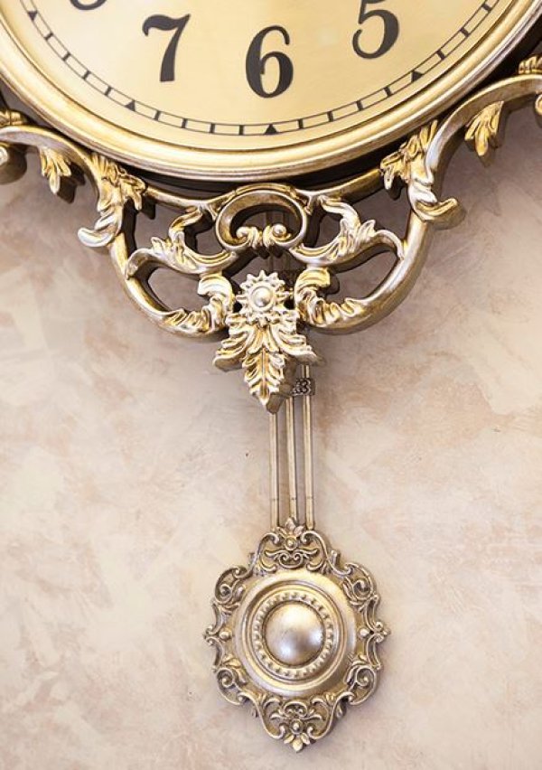 画像5: 輸入雑貨 ビクトリアンパレス ペンデュラムクロック 無音 モンテカルロ ゴールド 時計 壁掛け 振り子 ウォールクロック シャビーシック アンティーク風 クラシック LS-H500GNY 送料無料 (5)
