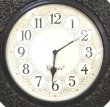 画像2: 輸入雑貨 ウォールクロック 壁掛け時計 ブラック 彫刻 アンティーク風 シャビーシック クラシック 306000 送料無料 直輸入 リビングスタジオ (2)