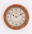 画像1: 輸入雑貨 ウッドモートクロック Covent Garden コベントガーデン GP-04 時計 掛時計 木製  ナチュラル カフェ アンティーク風 30cm (1)