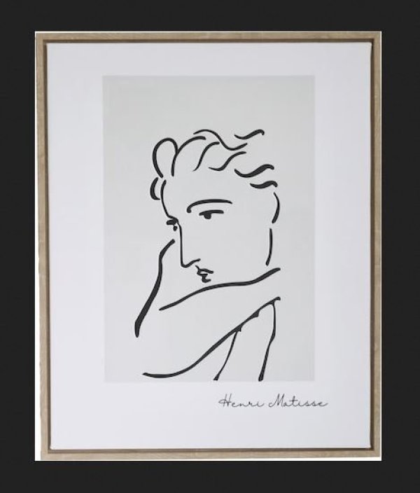 【未使用品】Henri Matisse アンリマティス Exhibition額装 Henri Matisse アンリ・マティス イカロス シルクスクリーン