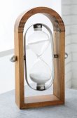 画像1: 輸入雑貨 ウデンフレーム アワーグラス 砂時計 ナチュラル アンティーク風 コベントガーデン Covent Garden オブジェ 木製 ビンテージ調 BC-28 (1)