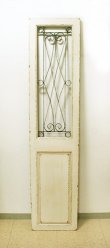 画像1: 輸入家具 ホワイトグリル ドア Covent Garden コベントガーデン BM-97 壁掛け ドアパネル アイアン 木製 シャビーシック アンティーク風 送料無料 (1)