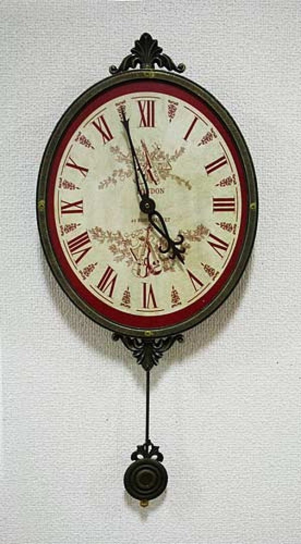 画像1: 輸入雑貨 バロック ムジカクロック Covent Garden コベントガーデン BR-17 振り子時計 掛時計 (1)