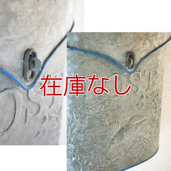 画像5: 輸入雑貨 オールドブリキ ポスト 郵便受け Covent Garden コベントガーデン ブリキ アイアン シャビーシック アンティーク風 ビンテージ調 ガーデニング EZ-80 (5)