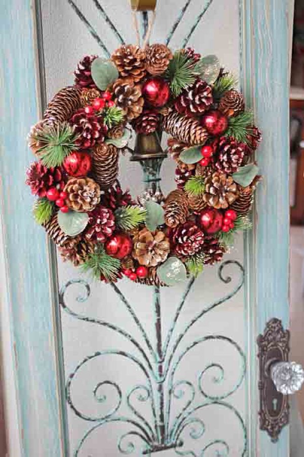 画像6: クリスマス 輸入雑貨 フランパイン コーンリース コベントガーデン Covent Garden Christmas ナチュラル ハンドメイド 壁飾り PS-18 (6)