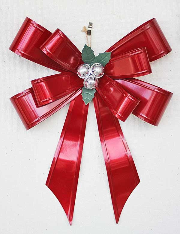 画像2: クリスマス 輸入雑貨 ポリッシュド ギフテリボン コベントガーデン Covent Garden Christmas メタル ナチュラル ハンドメイド 壁飾り US-67 (2)