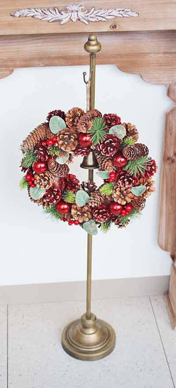 画像7: クリスマス 輸入雑貨 フランパイン コーンリース コベントガーデン Covent Garden Christmas ナチュラル ハンドメイド 壁飾り PS-18 (7)