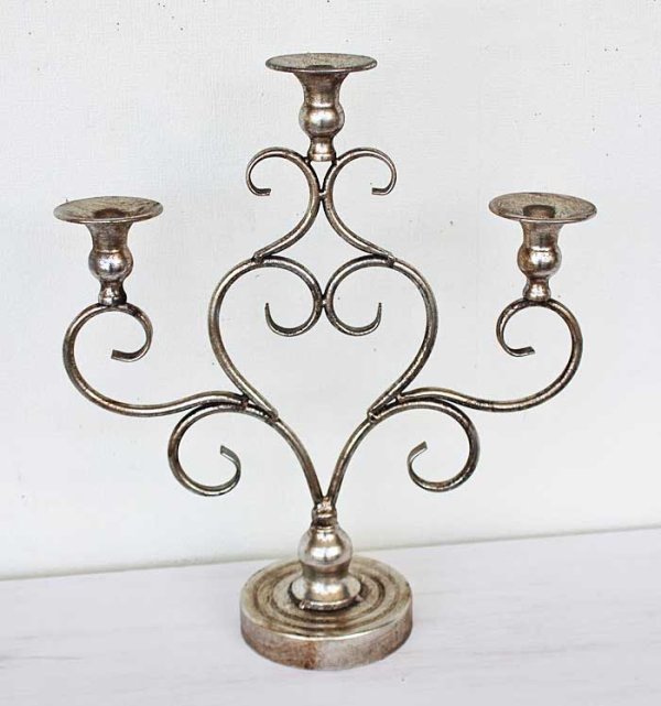 画像2: 輸入雑貨 ヴィア キャンドルスティック クリスマス X'mas コベントガーデン Covent Garden Christmas シャビー アンティーク VG-20 送料無料 (2)