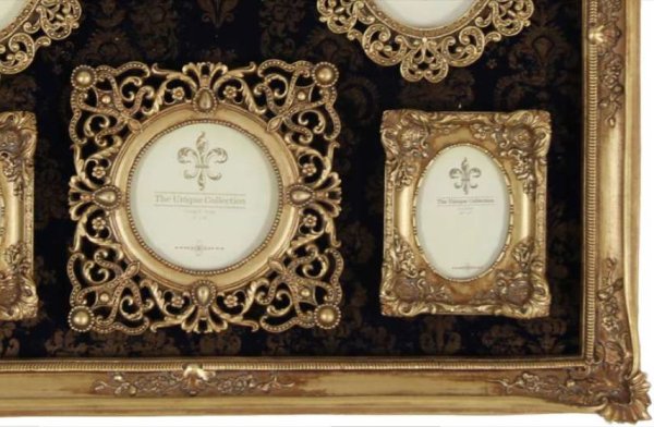 画像4: 輸入雑貨 ファミリーフォトフレーム 6P 写真入れ 壁掛け 壁飾り ウォールデコレーション クラシック ゴージャス エレガント 1383005 送料無料 (4)