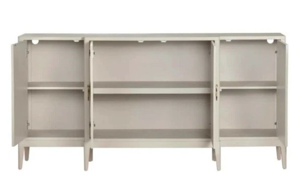 画像2: 輸入家具 サイドボード キャビネット ベージュ 北欧風 モダン シンプル アルハンブラハンドル AC-1041 家財送料無料 直輸入 リビングスタジオ (2)