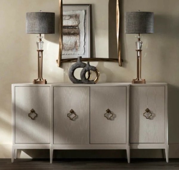 画像7: 輸入家具 サイドボード キャビネット ベージュ 北欧風 モダン シンプル アルハンブラハンドル AC-1041 家財送料無料 直輸入 リビングスタジオ (7)