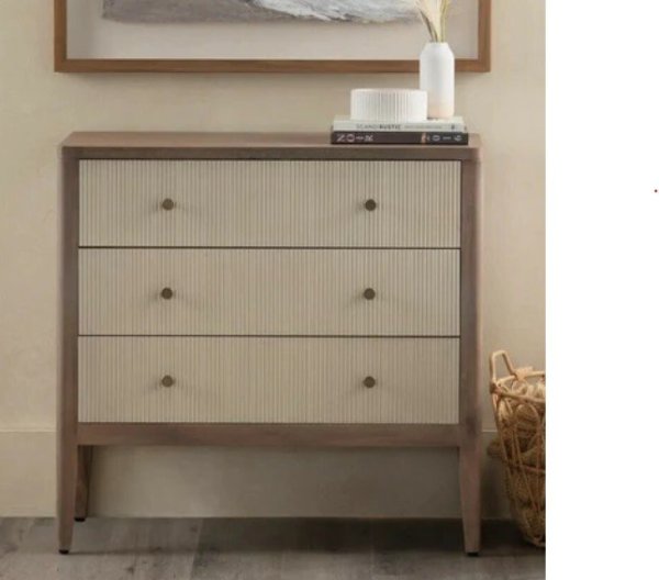 画像6: 輸入家具 チェスト 3段 北欧風家具 モダン ナチュラル アイボリー アンティーク風 コンテンポラリー AC-1046 送料無料 直輸入 リビングスタジオ (6)