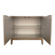 画像3: 輸入家具 サイドボード キャビネット クラシック グレー シルバー アンティーク風 立体風 AC-5028 設置付き送料無料 直輸入 リビングスタジオ (3)