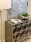 画像7: 輸入家具 サイドボード キャビネット クラシック グレー シルバー アンティーク風 立体風 AC-5028 設置付き送料無料 直輸入 リビングスタジオ (7)