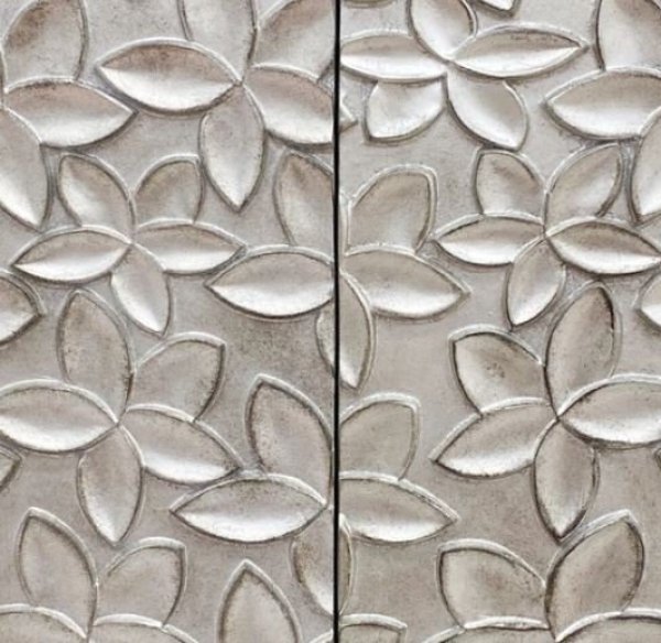 画像3: 輸入家具 サイドボード キャビネット モダン シルバー アンティーク風 シャビーシック イタリアン AC-5047 家財送料無料 直輸入 リビングスタジオ (3)