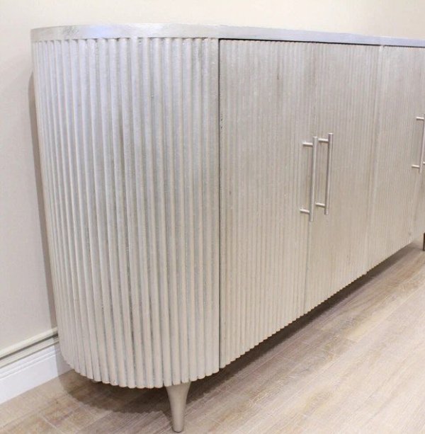 画像4: 輸入家具 サイドボード キャビネット モダン シルバー アンティーク風 シャビー イタリアン AC-5099 家財送料無料 直輸入 リビングスタジオ (4)