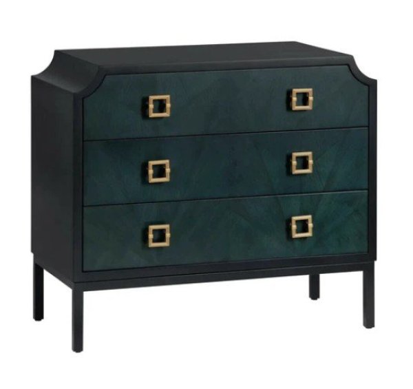 画像1: 輸入家具 チェスト 3段 グリーン 北欧風家具 モダン ナチュラル アンティーク コンテンポラリー AC-8508 送料無料 直輸入 リビングスタジオ (1)