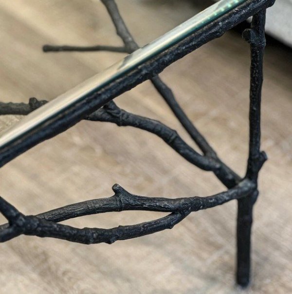 画像8: 輸入家具 センターテーブル アイアン 小枝 ブランチ ガラス クラシック シャビー アンティーク風 AC-R003 送料無料 直輸入 リビングスタジオ (8)