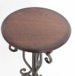 画像4: 輸入家具 花台 フラワースタンド テーブル アイアン 天然木 アンティーク シャビーシック カフェ ナチュラル クラシック イタリアン スリムタイプ φ28cm×高76cm FM-5-S (4)