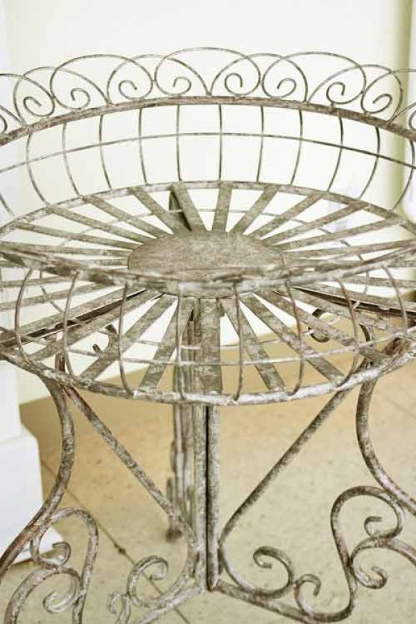 画像7: 輸入家具 フラワーディスプレイテーブル S 花台 フラワースタンド ガーデニング シャビーシック vil 6074 送料無料 直輸入 リビングスタジオ (7)