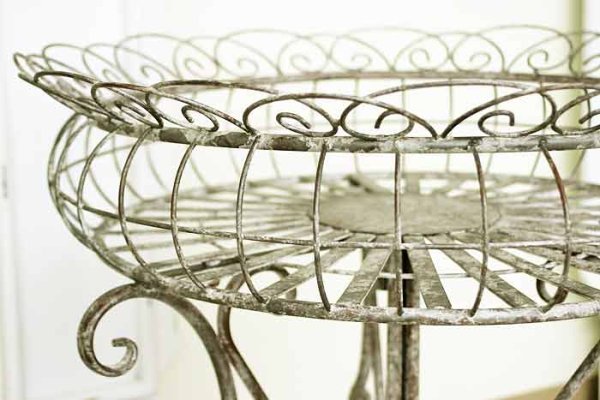 画像5: 輸入家具 フラワーディスプレイテーブル S 花台 フラワースタンド ガーデニング シャビーシック vil 6074 送料無料 直輸入 リビングスタジオ (5)