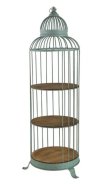 画像1: 輸入家具 シェルフ 飾り棚 バードケージ アイアン シャビー ブックシェルフ プランターラック AN-47489 送料無料 直輸入 リビングスタジオ (1)