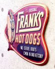 画像3: 輸入雑貨 アンティークエンボスプレート FRANK'S HOT DOGS ブリキ 壁飾り アメリカン ビンテージ シャビー HLHT22057A リビングスタジオ (3)