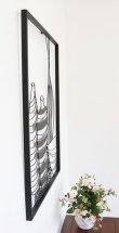 画像2: 輸入雑貨 ウォールデコレーション アイアン 壁飾り 静物 絵画 花瓶 シャビーシック モダン クラシック ナチュラル 壁掛け フレーム 1808TSF007 (2)