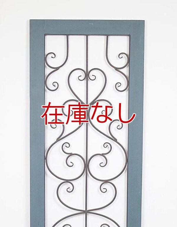 輸入家具 アイアン ウッド ドア ブルー vil 6251 アンティーク風
