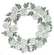 画像2: 輸入雑貨 Metal Wreath ホワイトフラワー 壁飾り アイアン リース 花柄 ウォールデコレーション シャビーシック CIL-70 直輸入 リビングスタジオ 送料無料 (2)