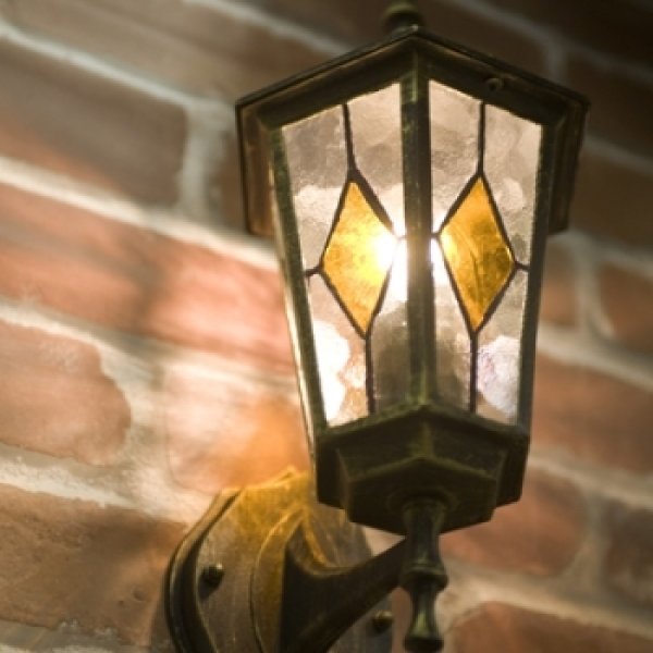 画像2: 輸入雑貨 ブラケット ウォールランプ アヴェニューランプ ブロンズ ステンドグラス柄 室内用 アンティーク風 11twl1-BZ 送料無料 リビングスタジオ (2)