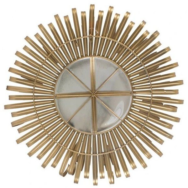 画像6: 輸入雑貨 ミラー モダン アンティーク風 ゴールド アルミ 壁飾り ウォールデコレーション 花びら 65cm AN-44404 送料無料 直輸入 リビングスタジオ (6)