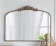 画像1: 輸入家具 ミラー バロック ロココ ゴールド 100×80cm 壁掛け アンティーク クラシック AN-82193-G 送料無料 直輸入 リビングスタジオ -cot- (1)