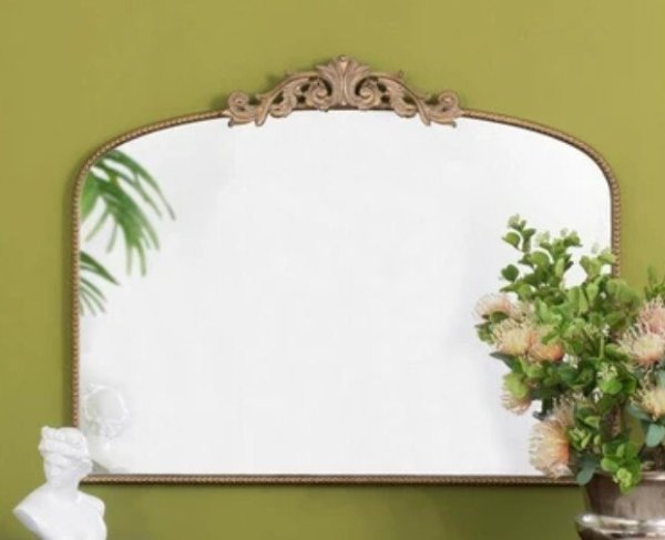 画像3: 輸入家具 ミラー バロック ロココ ゴールド 100×80cm 壁掛け アンティーク クラシック AN-82193-G 送料無料 直輸入 リビングスタジオ -cot- (3)