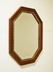 画像2: イタリア製 輸入雑貨 ミラー 八角 ブラウン 38X48 古木風 木目 ナチュラル アンティーク風 リビングスタジオ 直輸入 Bertozzi ベルトッツィ 808267 送料無料 (2)