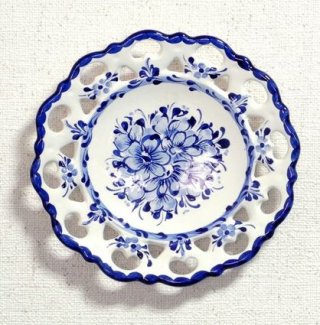 Mason's　メイソンズ／ アンティーク絵皿／ブルーの絵皿／壁かざり メイソンズ オールドチェルシー ブルー 鳥 ティーカップ
