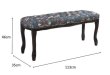 画像2: 輸入家具 スツール ベンチ ウィリアムモリス イチゴ泥棒 イタリアン ロココ シャビーシック 17706BH-VI02 直輸入 リビングスタジオ 送料無料 (2)