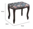 画像2: 輸入家具 スツール ウィリアムモリス イチゴ泥棒 イタリアン ロココ 直輸入 シャビーシック アンティーク風 17708ST-VI02 リビングスタジオ 送料無料 (2)