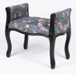 画像2: 輸入家具 スツール アーム付き ウィリアムモリス イチゴ泥棒 クラシック イタリアン シャビー 17716ST-VI02 リビングスタジオ 送料無料 (2)