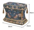 画像2: 輸入家具 スツール イチゴ泥棒 ウィリアムモリス ジェニファーテイラー Jennifer Taylor 33030ST-VI02 直輸入 リビングスタジオ 送料無料 (2)