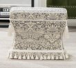 画像1: 輸入家具 スツール イチゴ泥棒 グレー ウィリアムモリス ジェニファーテイラー Jennifer Taylor 33030ST-VI04 送料無料 直輸入 リビングスタジオ (1)