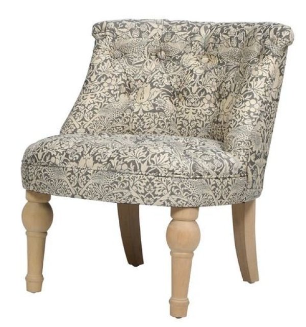 画像2: 輸入家具 ラムズゲイトチェア ウィリアムモリス ジェニファーテイラー Jennifer Taylor ボヌール いちご泥棒 イチゴ グレー 33186RC-VI04 送料無料 (2)