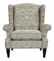 画像3: 輸入家具 シングルソファ いちご泥棒 イチゴ グレー ジェニファーテイラー Jennifer Taylor ウィングバック 36029AC-VI04 送料無料 リビングスタジオ (3)