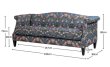 画像5: 輸入家具 ソファ 3シーター ジェニファーテイラー Jennifer Taylor イチゴ泥棒 ウィリアムモリス 3人掛け 36030SF-VI02 送料無料 (5)