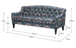 画像6: 輸入家具 ソファ 3シーター ジェニファーテイラー Jennifer Taylor イチゴ泥棒 ウィリアムモリス 3人掛け 36031SF-VI02 送料無料 (6)