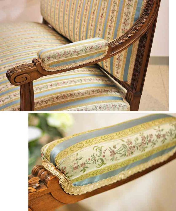 画像13: 【謝恩セール特価】輸入家具 ソファ フランス アンティーク ラブソファ 彫刻 クラシック ビンテージ 506 送料無料 リビングスタジオ (13)