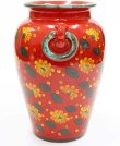 画像2: イタリア製 輸入雑貨 傘立て 赤 花柄 陶器 Ilponte イルポンテ 壺 花瓶 トスカーナ 手描き 931249 送料無料 直輸入 リビングスタジオ (2)