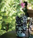 画像4: フィリピン製 輸入雑貨 ジャスミン スモークガラス Vase 花瓶 シャビーシック アンティーク風 フラワーベース PIE-251 直輸入 リビングスタジオ (4)